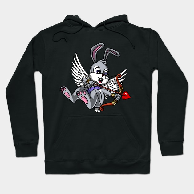 Rabbit Cupid Hoodie by underheaven